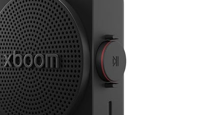 LG xboom Mini by will.i.am Portable Outdoor Bluetooth Speaker, up to 10 Hours, IP67 Dust and Water Resistant, Adjustable Hanging Strap, Black