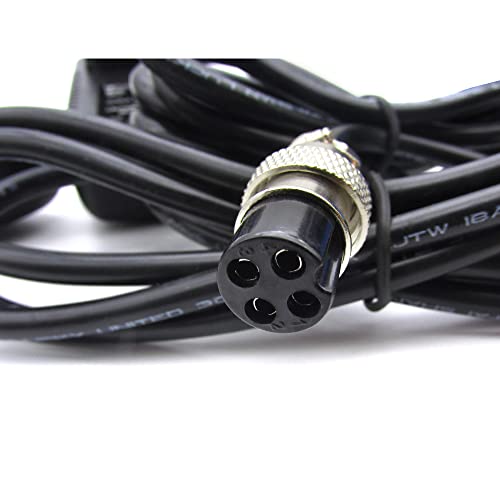 4-Pin Power Supply Adapter for F4/F7/CT4-16 Audio Mixers | for 4/6/8/12/16 Channels Professional Sound Mixing Console with 15VDC for 4-Hole Connector for Home Karaoke and PA System