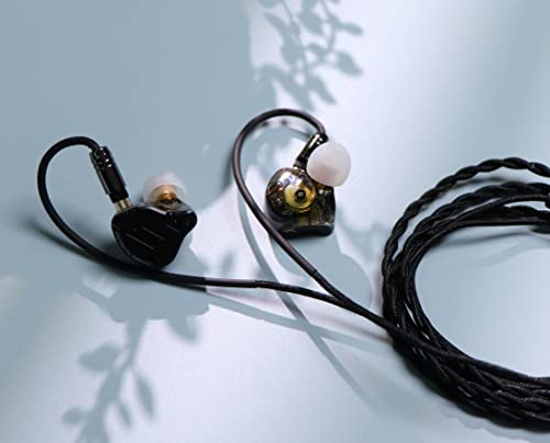 Linsoul Tripowin Zombur 4N OFC in Ear Monitor Cable, 3.5mm Plug, 1.25m | High Purity Oxygen Free Cable HiFi Wired IEM Cable, Cotton Yarn Outer Layer, for Musician Audiophile, w/o Mic, 2pin 0.78mm - size: 2-Pin, style: Without Mic