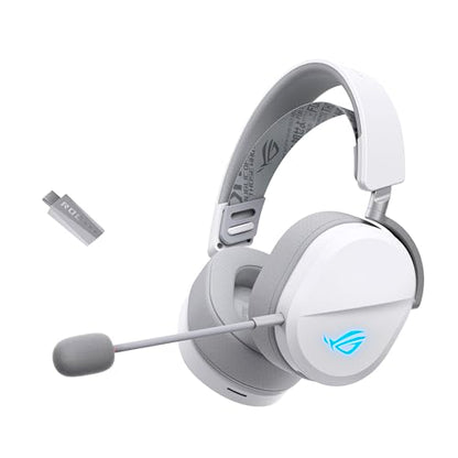 ASUS ROG Pelta Wireless Gaming Headset with Detachable Mic - White - color: WHITE