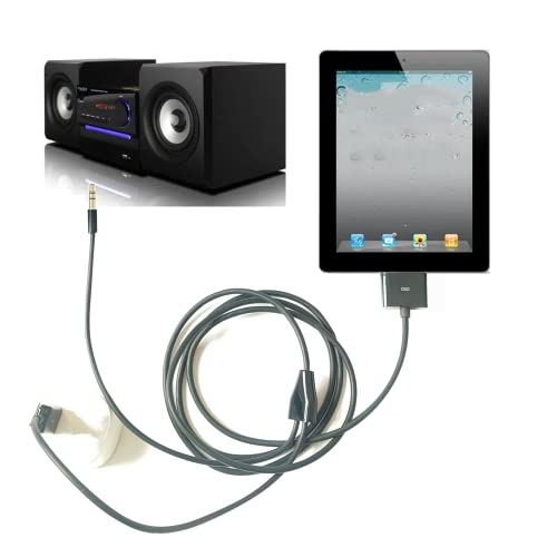 30 Pin to AUX USB, 30 Pin Charger Dock to 3.5mm Car AUX Audio USB Charger Cable Data Sync Transfer & Charging for Phone 3G 4G Pod Touch (Black) | USB Charger Cable Data Sync Transfer & Charging for Phone 3G 4G Pod Touch (Black)