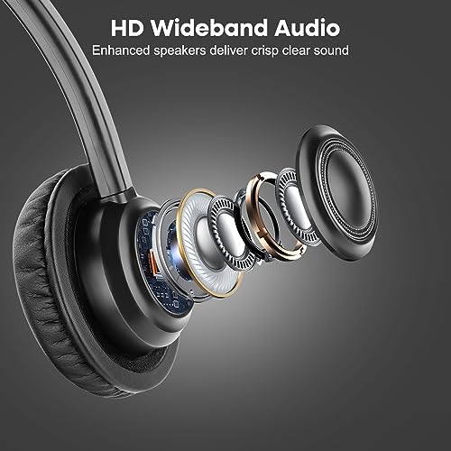 MAIRDI Phone Headset with Microphone Noise Canceling, RJ9 Headset for Landline Deskphone Call Center, Office Headset for Yealink