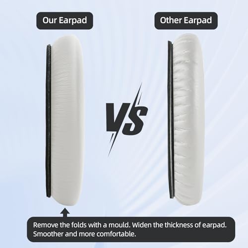 Replacement Earpads and Headband Pad Compatible with Bose QC35 QC45 Waterproof and Sweat-Resistant (Beige) - color: Beige