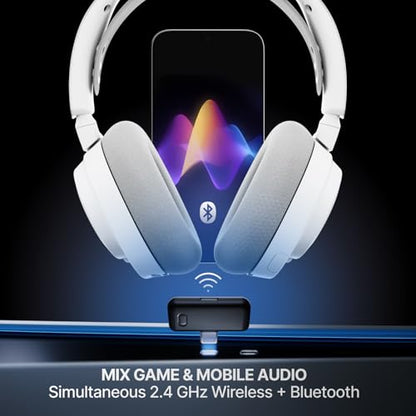 SteelSeries Arctis Nova 7 Wireless Gen 2 Gaming Headset - White - color: White, style: PC | PlayStation