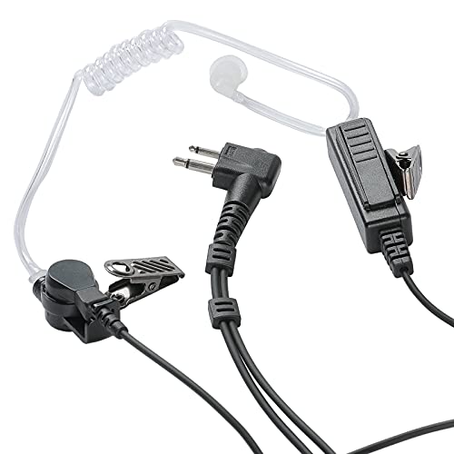 Motorola CP200 CP200D Earpiece, Compatible with Motorola BPR40 CP100D CP185 RDM2070D Two Way Radio Headset Walkie Walkie Surveillance Kit Police Headphones - color: 1 pack