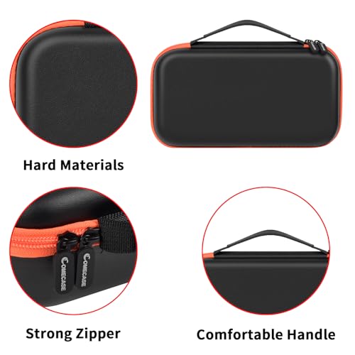 COMECASE Wireless Microphone Case for JBL PartyBox & Two Mic System, Black | Shockproof, Karaoke Microphones Travel Storage Box, Mic Foam Cover, Holds 2 Mics, Receivers, Adapters, AA Batteries, Charger - color: Black