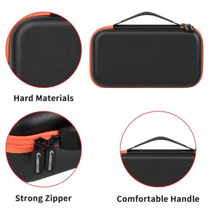 COMECASE Wireless Microphone Case for JBL PartyBox & Two Mic System, Black | Shockproof, Karaoke Microphones Travel Storage Box, Mic Foam Cover, Holds 2 Mics, Receivers, Adapters, AA Batteries, Charger - color: Black