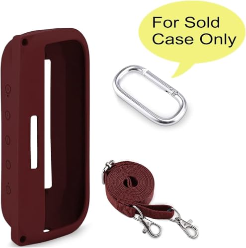 co2CREA Soft Silicone Case for Bose SoundLink Flex Bluetooth Speaker, Red | Adjustable Shoulder Strap, Crossbody Carrying, Aluminum Carabiner, Lightweight - color: Carmine Red Case