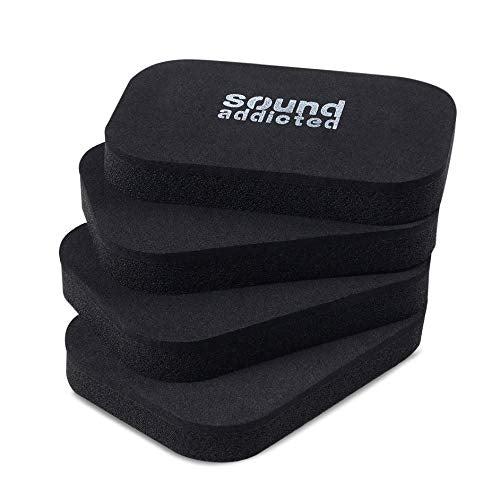 Isolation Pads for Soundbar - Anti Vibrations Foam Pads Feet (4Pack) 3.5'' x 2.5'' x 0.65'' Suitable for Most Soundbars - BarPads (Rectangle) - size: Rectangle