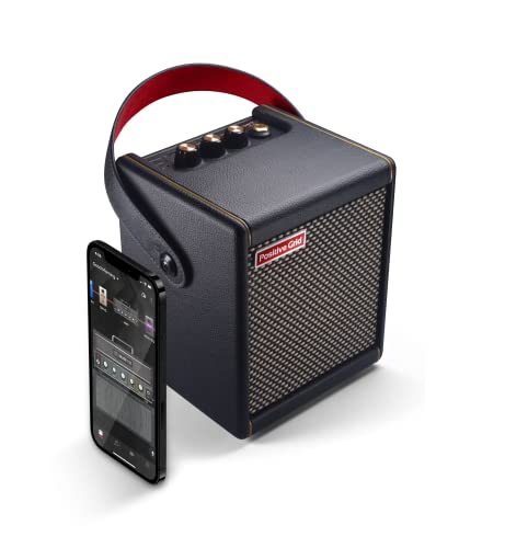Positive Grid Spark MINI 10W Small Smart Guitar Amp & Bluetooth Speaker | Portable Sound for Guitar Playing at Home or On the Go | Black | Portable amp & Bluetooth speaker for electric, acoustic & bass. 100k+ tones, Spark AI, Smart Jam, up to 8-hr battery