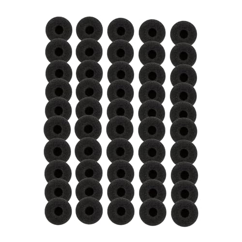 50PCS 18mm Foam Earbud Covers for Walkie Talkie & MP3 Headsets