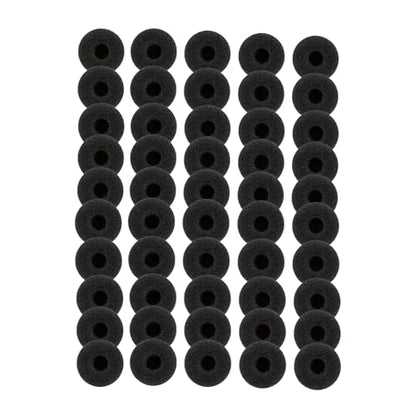 50PCS 18mm Foam Earbud Covers for Walkie Talkie & MP3 Headsets