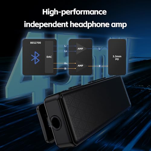 FiiO BTR11 Bluetooth 5.3 Receiver LDAC 3.5mm Wireless Audio Headphone Amplifier Adapter (White) - color: White