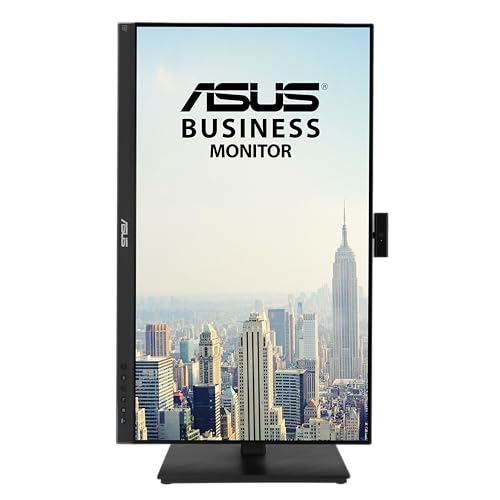 ASUS BE279QSK 27 Inch 1080P FHD Computer Monitor, Webcam, HDMI, DisplayPort - size: 27 Inch, style: Webcam Height Adjustable
