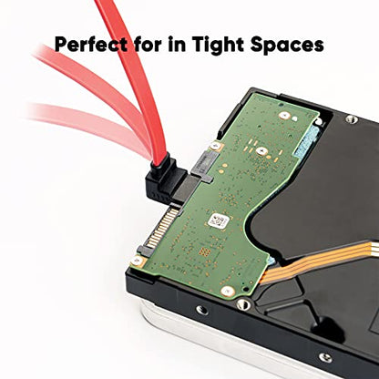 CableCreation SATA III Cable,8-Inch/0.6FT SATA III 6.0Gbps 7pin Data Cable - size: 0.6FT, style: 1Pack Straight+1Pack Angle