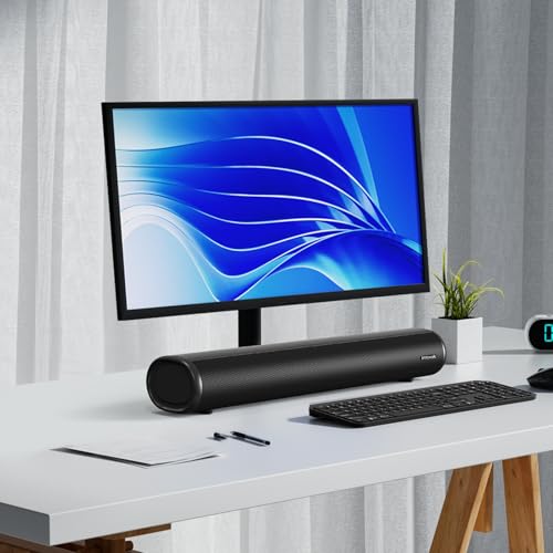 LITTOAK Sound Bar for TV, BT 5.0 Soundbar, 50 Watt 16 Inch Soundbars for Home Audio, Gaming, Projectors, TV Speakers Supports HDMI ARC/Optical/RCA/USB/AUX in and Sub Out Connection, Wall Mountable