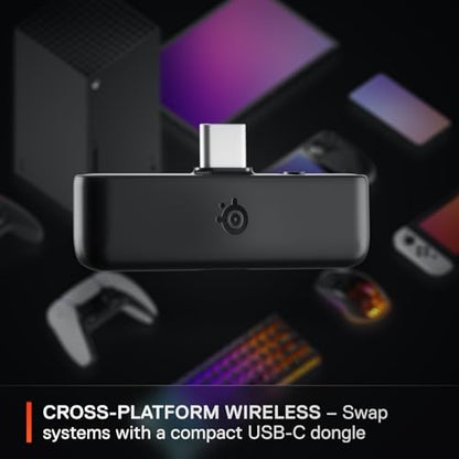 SteelSeries Arctis Nova 5X Wireless Multi-System Gaming Headset — Neodymium Magnetic Drivers — 100+ Audio Presets — 60 HR Battery — 2.4GHz or BT — ClearCast Gen2.X Mic — Xbox, PC, PS, Switch, Mobile - color: Black, style: Xbox