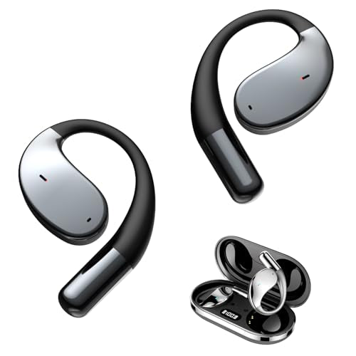 Wireless Headset Wireless Headphones Handsfree Call Wireless Earpiece Noise Cancellation Earbud Earphones Mic Compatible with Cell Phones Car Driver Trucker Business Office (Black with Box) - color: Black with box