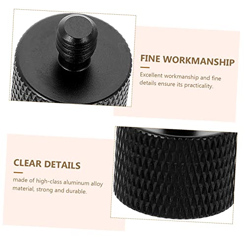 DECHOUS Microphone Stand Adapter Screws 3pcs Black Screw Set 5/8 to 1/4 Thread