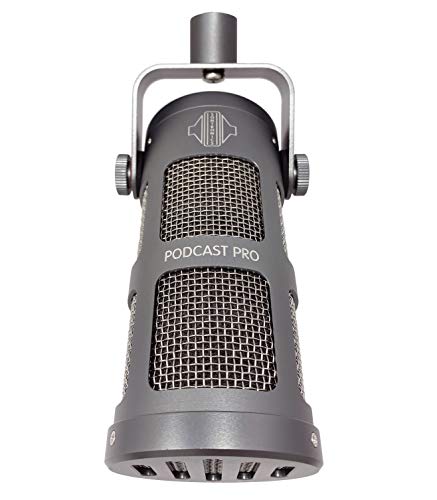 Sontronics Podcast Professional Dynamic Mic for Podcast, Broadcast, Streaming, Gaming & VC - XLR Connection, No Phantom Power Required - Lifetime Microphone Warranty - Designed & Built in UK (Gray)