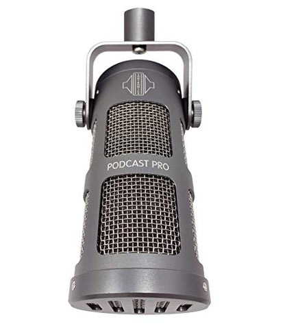 Sontronics Podcast Professional Dynamic Mic for Podcast, Broadcast, Streaming, Gaming & VC - XLR Connection, No Phantom Power Required - Lifetime Microphone Warranty - Designed & Built in UK (Gray)