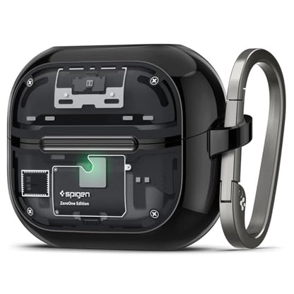Spigen Ultra Hybrid Designed for Galaxy Buds3, Buds3 Pro & 3 FE (2025/2024) | TPU & PC Dual Layer Protection, DDP Printing, Included Carabiner - Zero One - size: Buds3 Pro / Buds 3