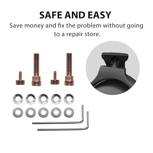 Metal Swivel Pin Hinge Repair Kit Rose for Bose QC45 QC35 II | Robust metal swivel pins with gaskets & screws,for QC35, QC35 II, QC45 and QC SE,quick setup to repair headphone hinges - color: Rose Gold