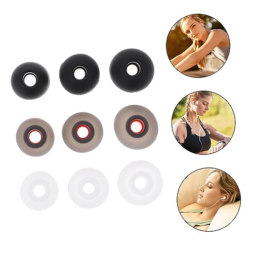 36pcs Silicone Earbuds Tips Earphone Accessories for Precise Fit