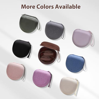 Headphone Headset Case for Beats Studio Pro Solo 4/JLab JBuds Lux ANC/JBL/TOZO/BERIBES/Picun/KVIDIO Noise Cancelling Over-Ear Foldable Headphone, Brown - color: Brown