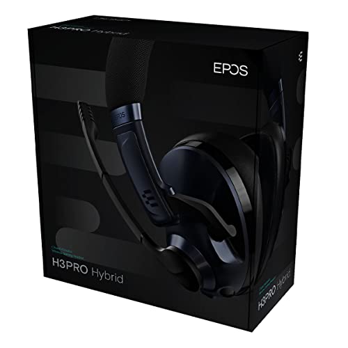 EPOS Gaming H3Pro Hybrid Gaming Headset - PC Headphones with Microphone - Noise-Cancellation, Adjustable, Smart Button Audio Mixing, Bluetooth, Gaming Suite, Surround Sound - Windows 10,Midnight Blue - color: Midnight Blue