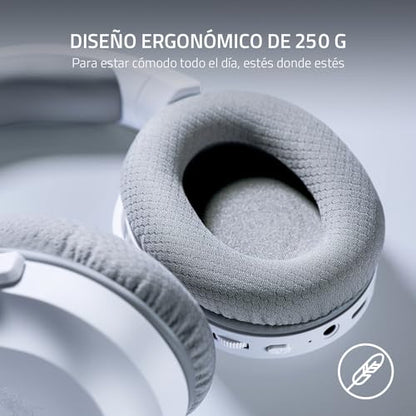 Razer Barracuda X Wireless Gaming & Mobile Headset, 2.4Ghz + BT, White | Bluetooth 5.2, Lightweight, 40mm Drivers, Detachable Mic, 50 Hr Battery - color: White, size: Standard, style: Barracuda X