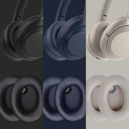 Replacement Ear Pads for Sony WH-1000XM4 (WH1000XM4) Over-Ear Headphones, Ear Cushions, Headset Earpads, Ear Cups Cover with Soft Protein Leather (Blue) - color: Blue