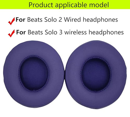 Replacement Ear Pads Compatible with Beats Solo 3.0 Wireless Violet - color: Violet