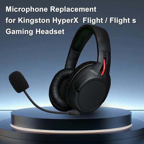 Replacement Game Mic Boom for Kingston HyperX Cloud Flight/Flight S Wireless Gaming Headset Noise Cancelling Microphone for PS4 PS5 Computer PC Gaming Headsets 3.5mm Jack