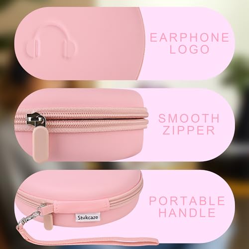 Hard Headphone Case for JBL Tune 510BT / 520BT Over-Ear Headphones, Pink - color: PINK