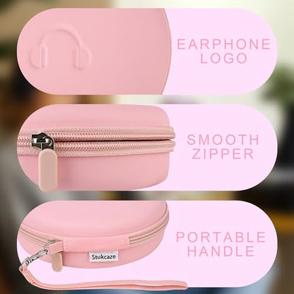 Hard Headphone Case for JBL Tune 510BT / 520BT Over-Ear Headphones, Pink - color: PINK