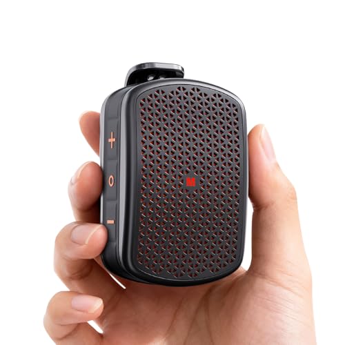 M1 Clip-on Speaker, Black | Magnetic, IPX7 Waterproof, TWS - color: Black