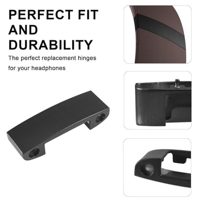 Adhiper Hinge Replacement Metal Repair Parts for Beats Studio Pro Headphone | Studio Pro Durable Repair Kit Replacement Headband Metal Folding Hinge Clip Cover Pin Repair Parts Set（Black） - color: Black