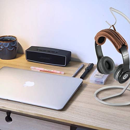 Universal Replacement Headband Cushion Pad Cover Protector Compatible with ATH M50X, QC 35i/35ii, QC25, Solo 2/Solo 3, Studio 2/3 Headphones (Brown) - color: Brown