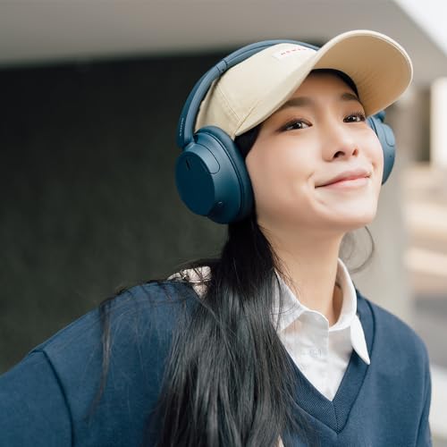 Sony WH-CH720NL Noise Canceling Wireless Bluetooth Headphones - Built-in Microphone - up to 35 Hours Battery Life and Quick Charge - Navy Blue - color: Blue