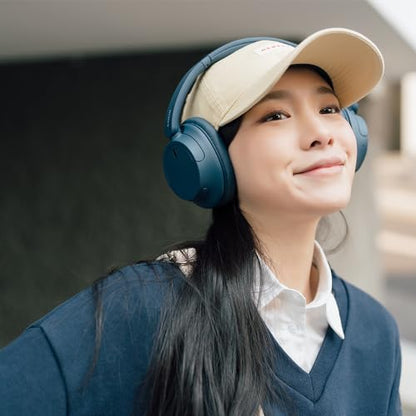 Sony WH-CH720NL Noise Canceling Wireless Bluetooth Headphones - Built-in Microphone - up to 35 Hours Battery Life and Quick Charge - Navy Blue - color: Blue