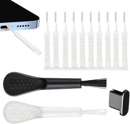 13 Pcs Phone Speaker Cleaning Kit - Cell Phone Port Cleaning Brush, Phone Charger Port Cleaner Kit | Reusable Cleaning Brush with Soft Gentle Bristles, Non Skid Charging Port Cleaning Kit
