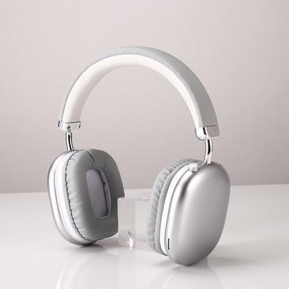 BT1638 Over-Ear Wireless Headphones, Premium Padded Headband, Champagne USB-C Charging, Bluetooth Headphones， Long Endurance Flight of up to 40 Hours，Fashionable and Colorful (Silver) - color: Silver