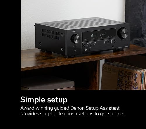Denon AVR-S670H 5.2 Ch Home Theater Receiver, 8K UHD HDMI Receiver 75W x 5 | Streaming via Built-in HEOS, Bluetooth & Wi-Fi, Dolby TrueHD, Dolby Pro Logic II & DTS HD Surround Sound System for TV - style: AVR-S670H