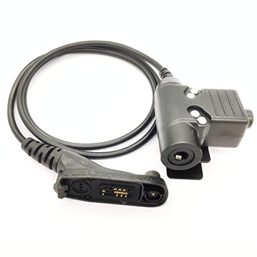 WODASEN Military U94 PTT Adapter Tactical Headset 7.0mm Push to Talk Connector for Motorola Radio APX900 APX4000 APX6000 APX7000 APX8000 XPR6550 XPR7350 XPR7550 XPR7550e XPR7350e NATO-US Wiring