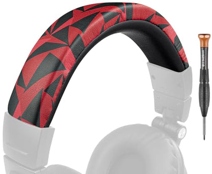 SOULWIT Headband for Audio Technica ATH M50, M50X, M50XWH, M50XBT, M50XBT2, M50S/LE Headphones, Replacement Headstrap Pad Repair Part (Red Storm) - color: Red Storm