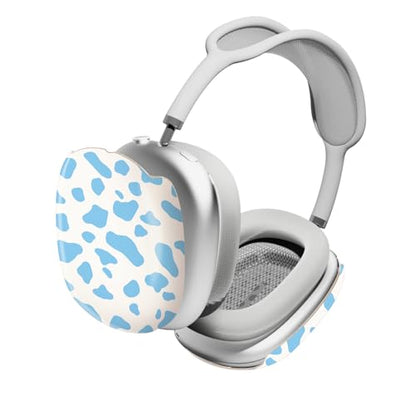 iBenzer Protective Case for AirPods Max Headphones, Ear Cups Cover for Apple AirPods Max (2024 USB-C / 2020 Lightning), MOO-velous in Light Blue, AP-MAX-125 - color: MOO-velous in Light Blue