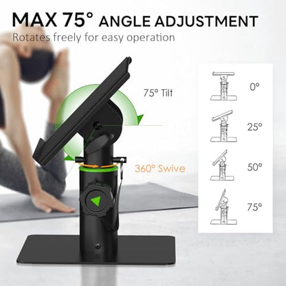 Vondynote 2-Pack Tablet Stand Holders Desktop Stand Angle Height Adjustable | 75°Angle Adjustable, 6"-8" Height Adjustable, For iPad, Phone, Kindle, Mini Monitors - color: Tiltable