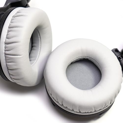 Soft Protein Leather Ear Pads for Pioneer HDJ CUE1 Cue One, HDJ500 DJ Headphone (Grey) - color: Grey