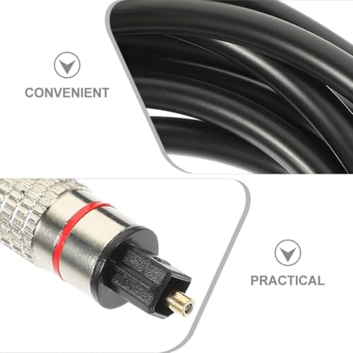Digital Optical Audio Cable for Tv and Home Theater Setup Impact-Resistant PVC Fiber Audio Cable Replacement 1 Meter Easy to Store